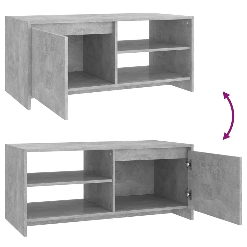 vidaXL Stolik kawowy, betonowy, 102x50x45 cm, materiał drewnopochodny