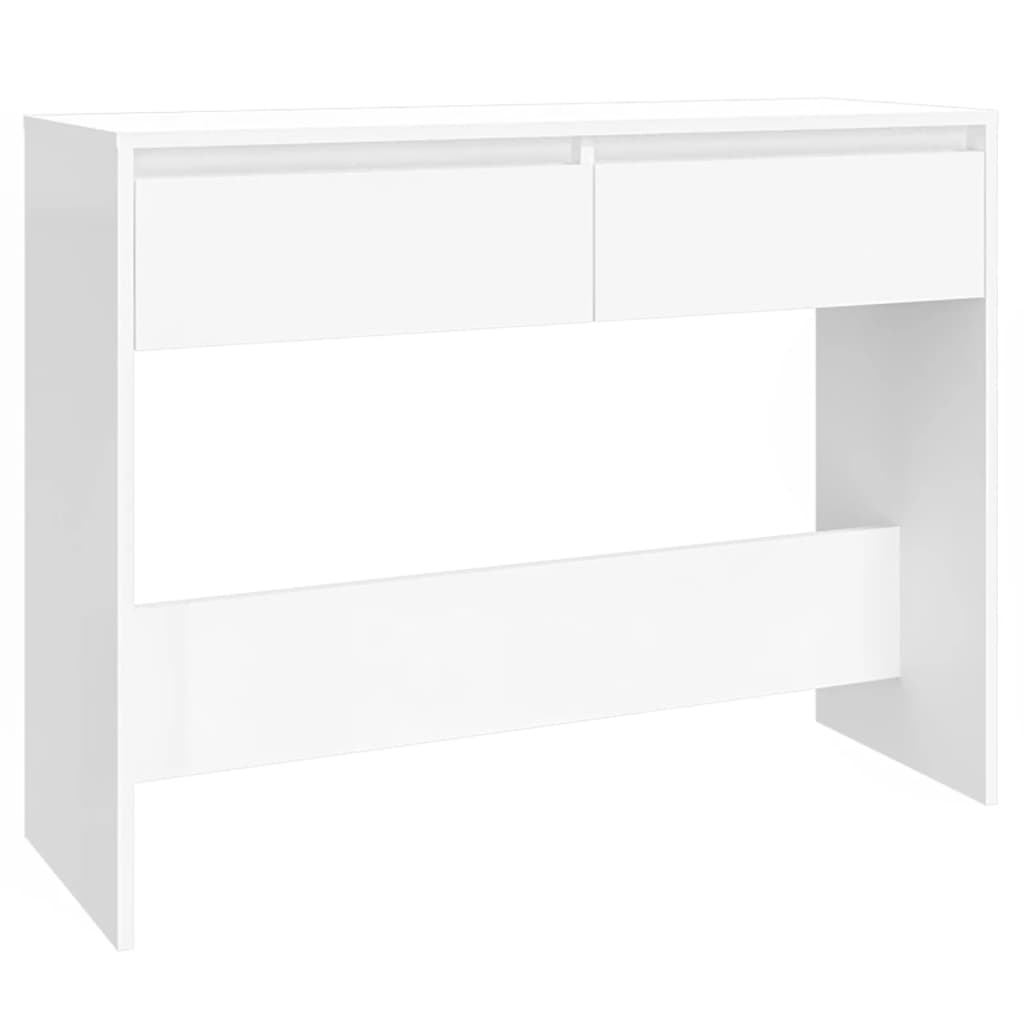 vidaXL Stolik konsolowy, biały 100x35x76,5 cm, materiał drewnopochodny
