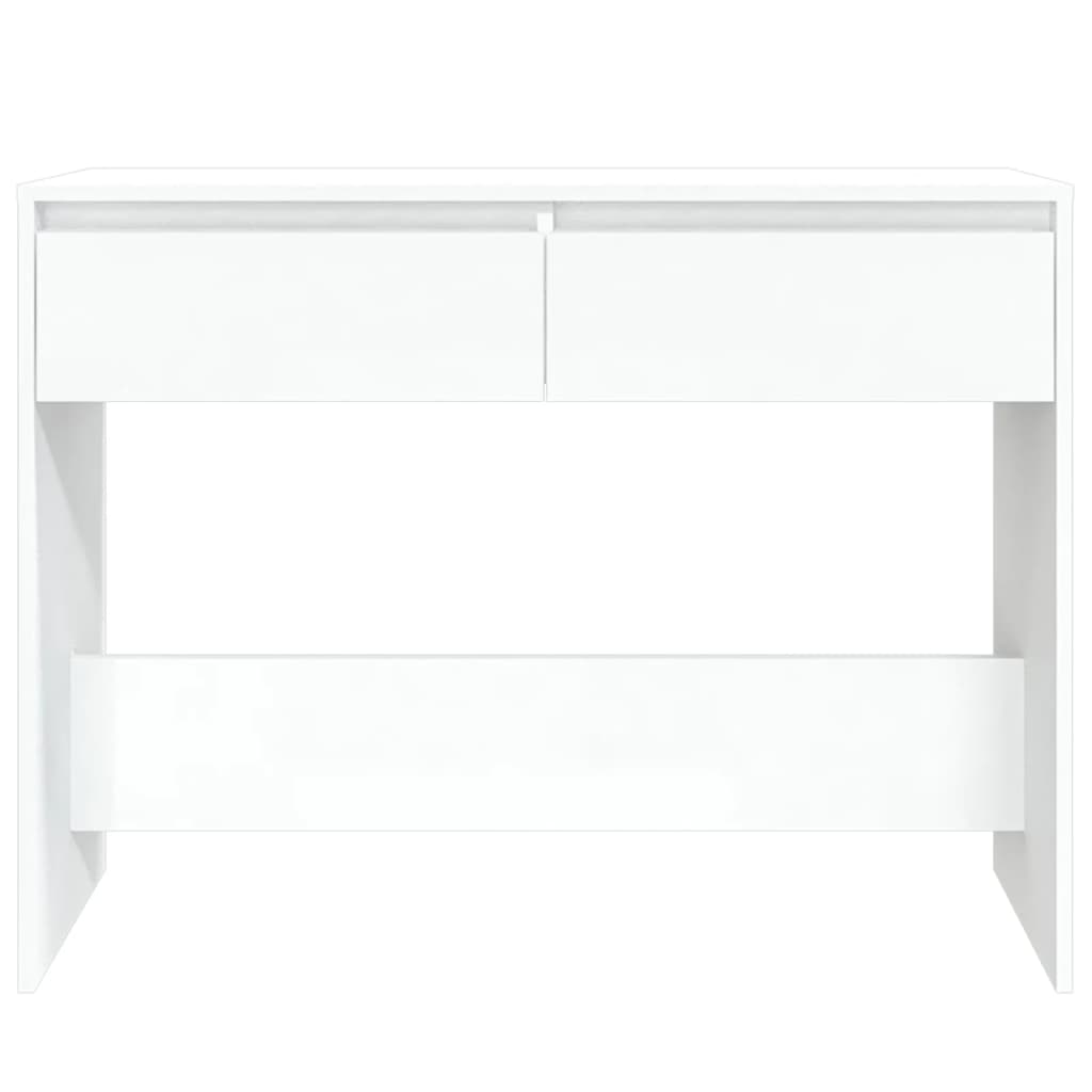 vidaXL Stolik konsolowy, biały 100x35x76,5 cm, materiał drewnopochodny