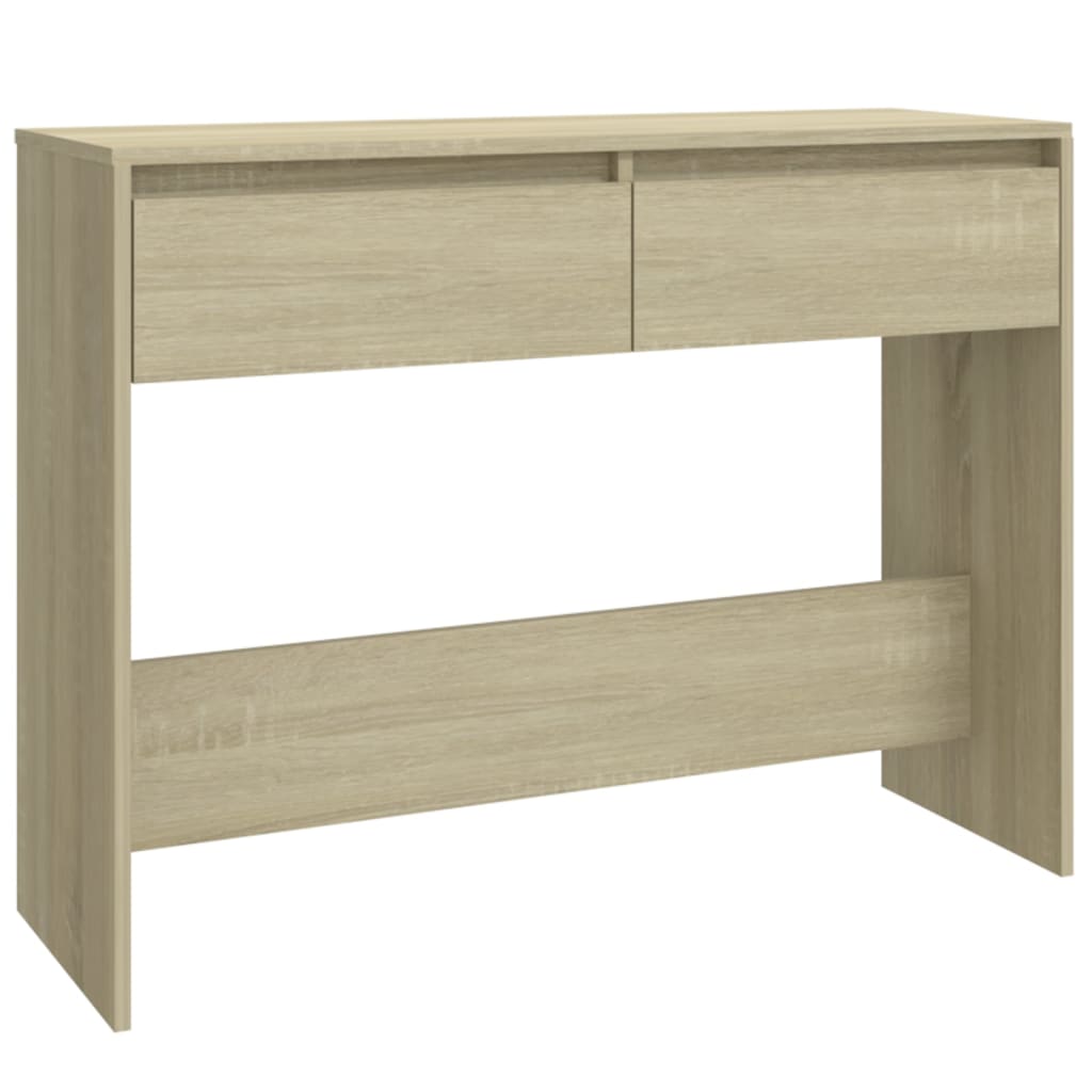 vidaXL Stolik konsolowy, dąb sonoma, 100x35x76,5 cm