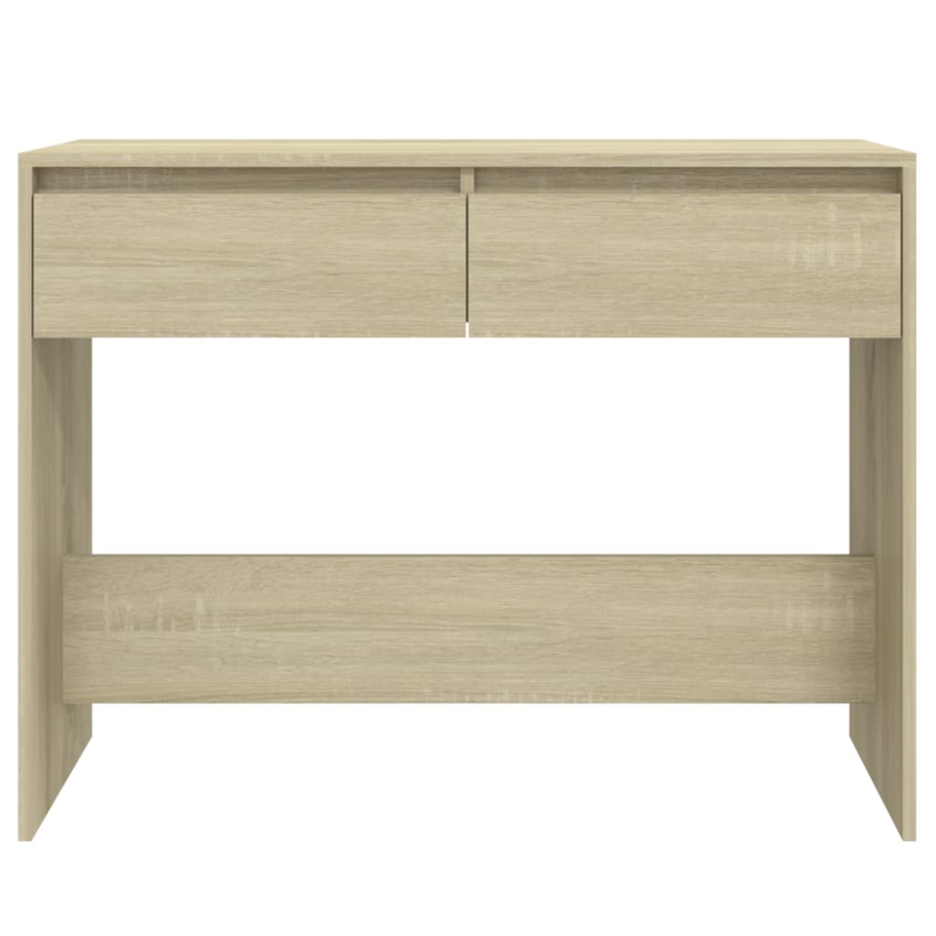 vidaXL Stolik konsolowy, dąb sonoma, 100x35x76,5 cm