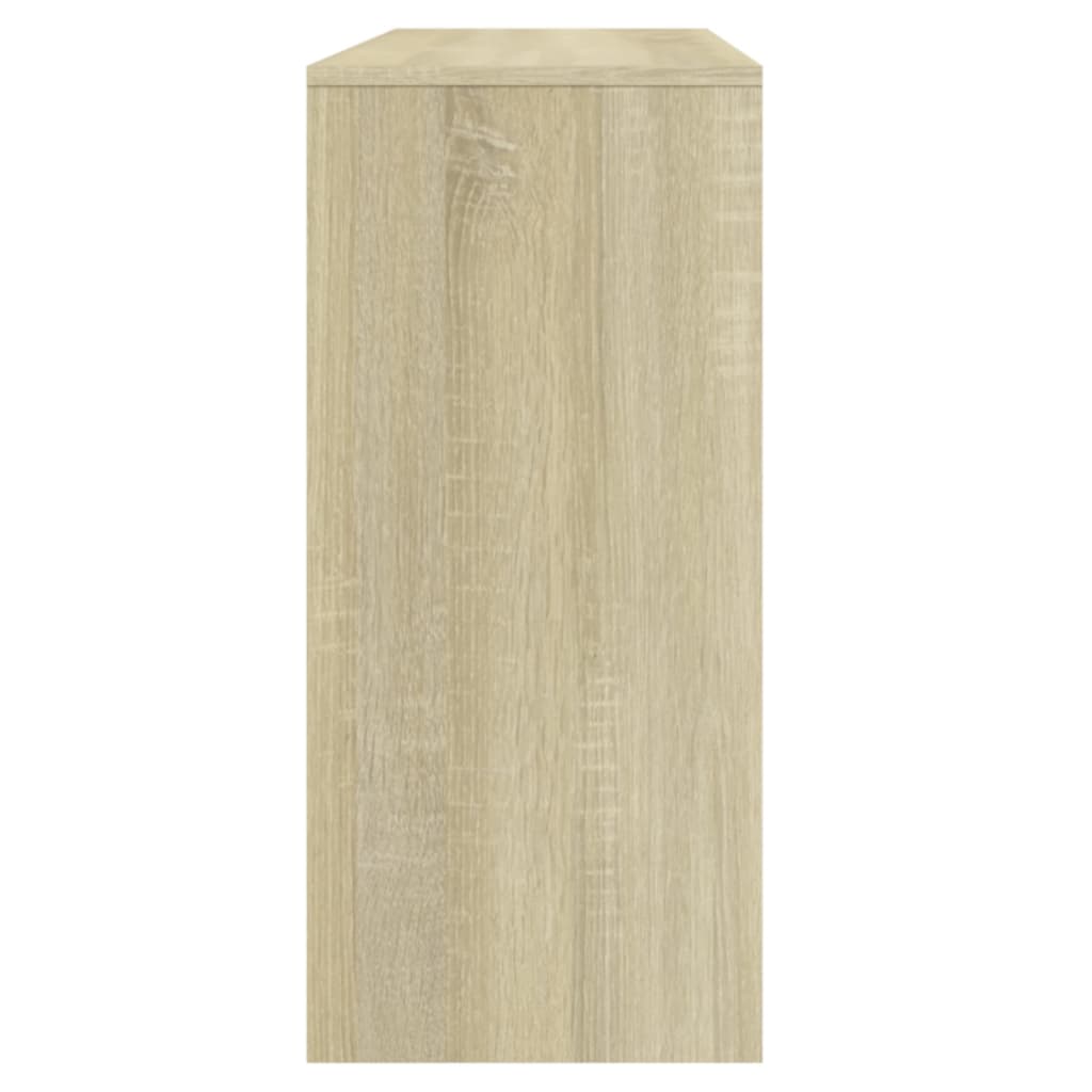 vidaXL Stolik konsolowy, dąb sonoma, 100x35x76,5 cm
