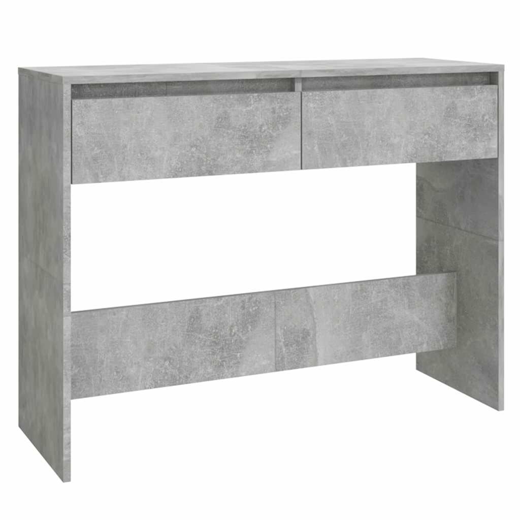 vidaXL Stolik konsolowy, szarość betonu, 100x35x76,5 cm