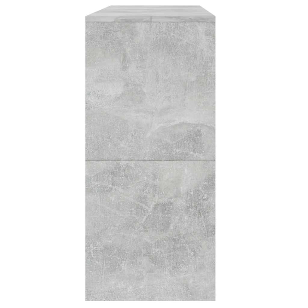 vidaXL Stolik konsolowy, szarość betonu, 100x35x76,5 cm