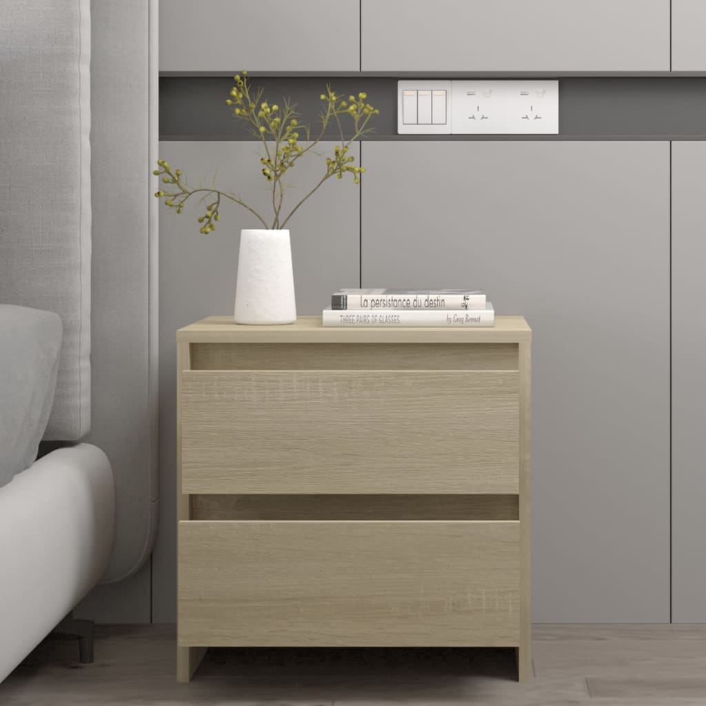 vidaXL Szafka nocna dąb sonoma 45x34,5x44,5 cm materiał drewnopochodny