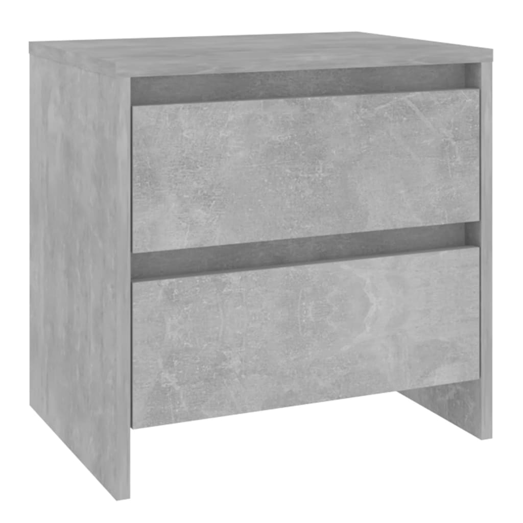 vidaXL Szafka nocna, szarość betonu, 45x34,5x44,5 cm