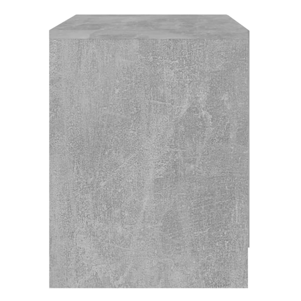 vidaXL Szafka nocna, szarość betonu, 45x34,5x44,5 cm