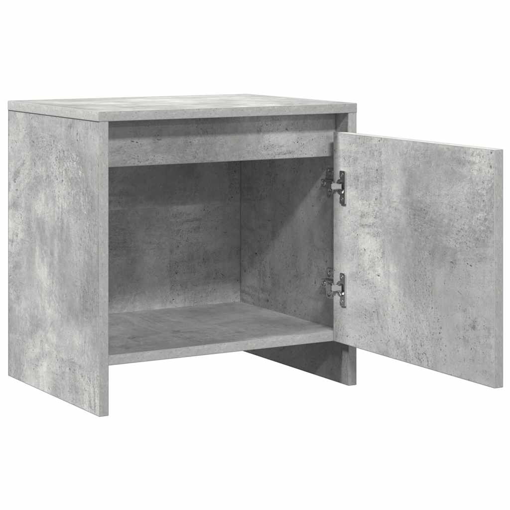 vidaXL Szafka nocna, szarość betonu, 45x34x44,5 cm