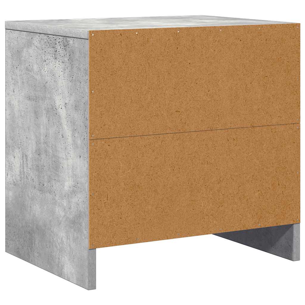 vidaXL Szafki nocne, 2 szt., szarość betonu, 45x34x44,5 cm
