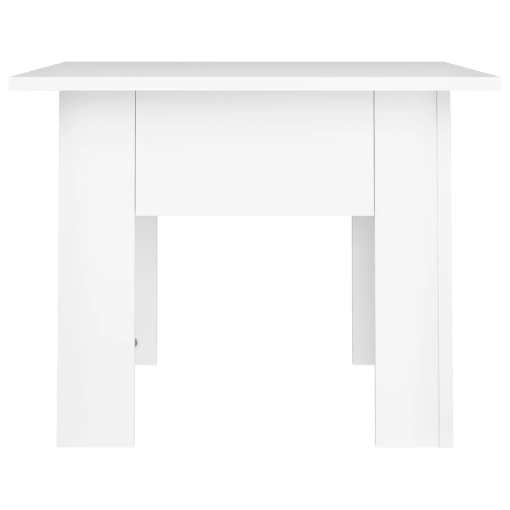vidaXL Stolik kawowy, biały, 55x55x42 cm, materiał drewnopochodny
