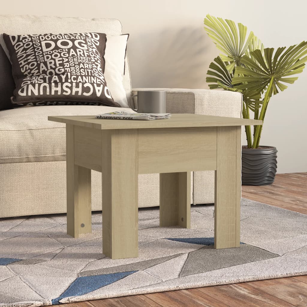 vidaXL Stolik kawowy, dąb sonoma, 55x55x42 cm, materiał drewnopochodny