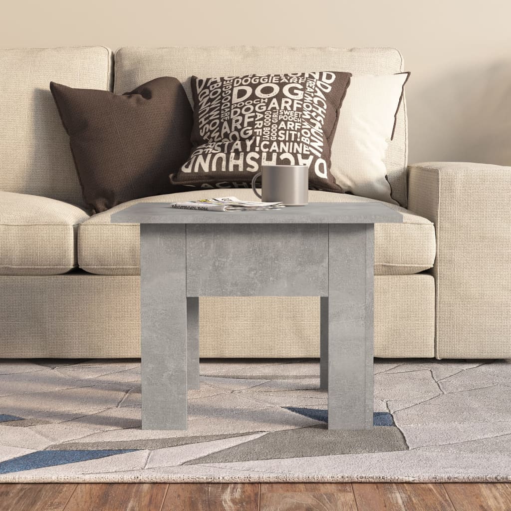 vidaXL Stolik kawowy, betonowy, 55x55x42 cm, materiał drewnopochodny