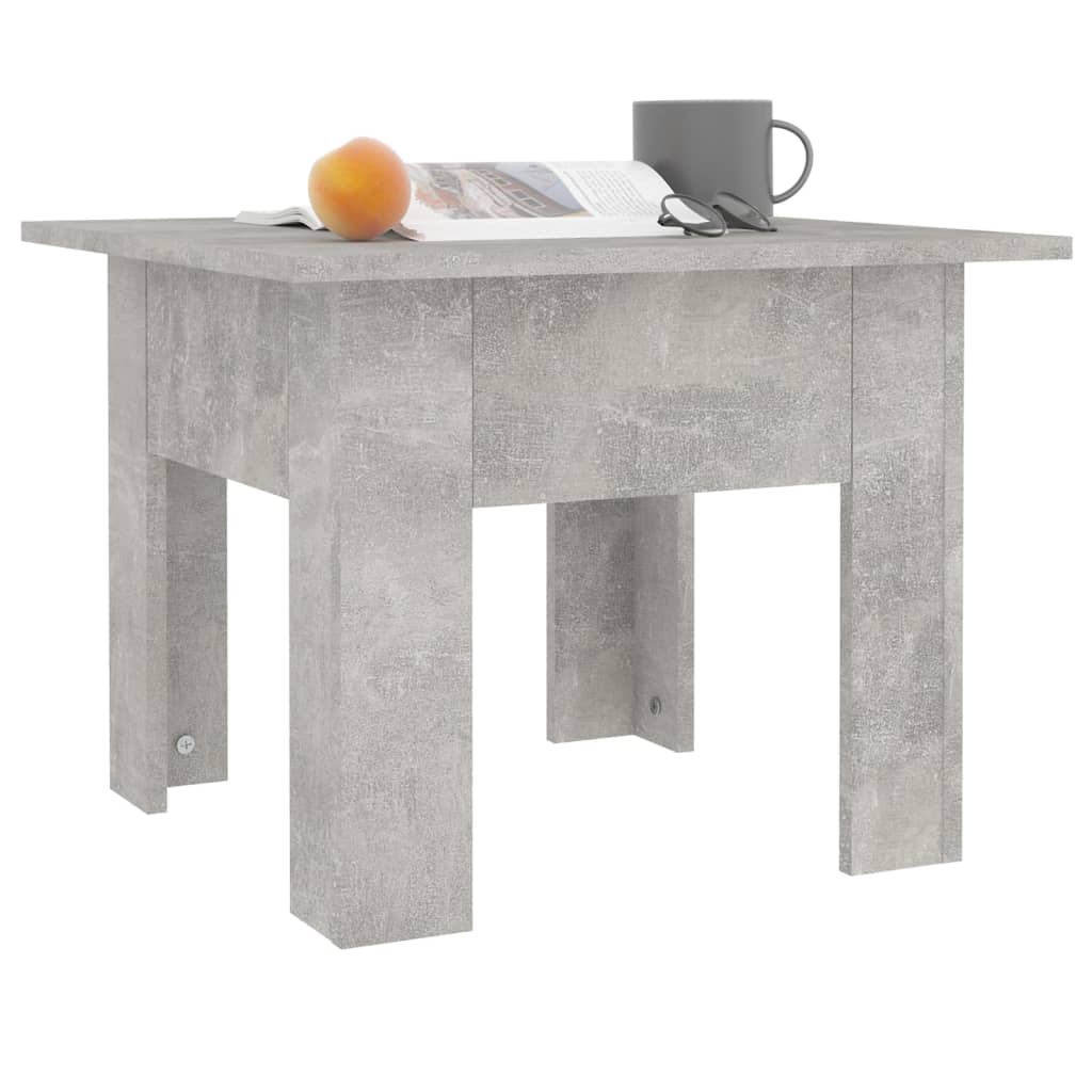 vidaXL Stolik kawowy, betonowy, 55x55x42 cm, materiał drewnopochodny