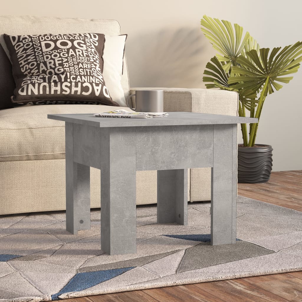 vidaXL Stolik kawowy, betonowy, 55x55x42 cm, materiał drewnopochodny