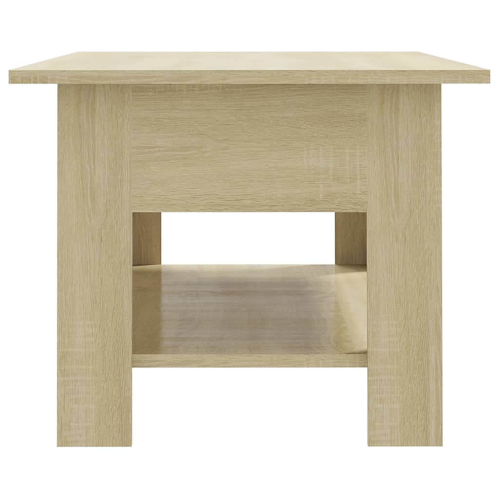 vidaXL Stolik kawowy, dąb sonoma, 102x55x42, materiał drewnopochodny