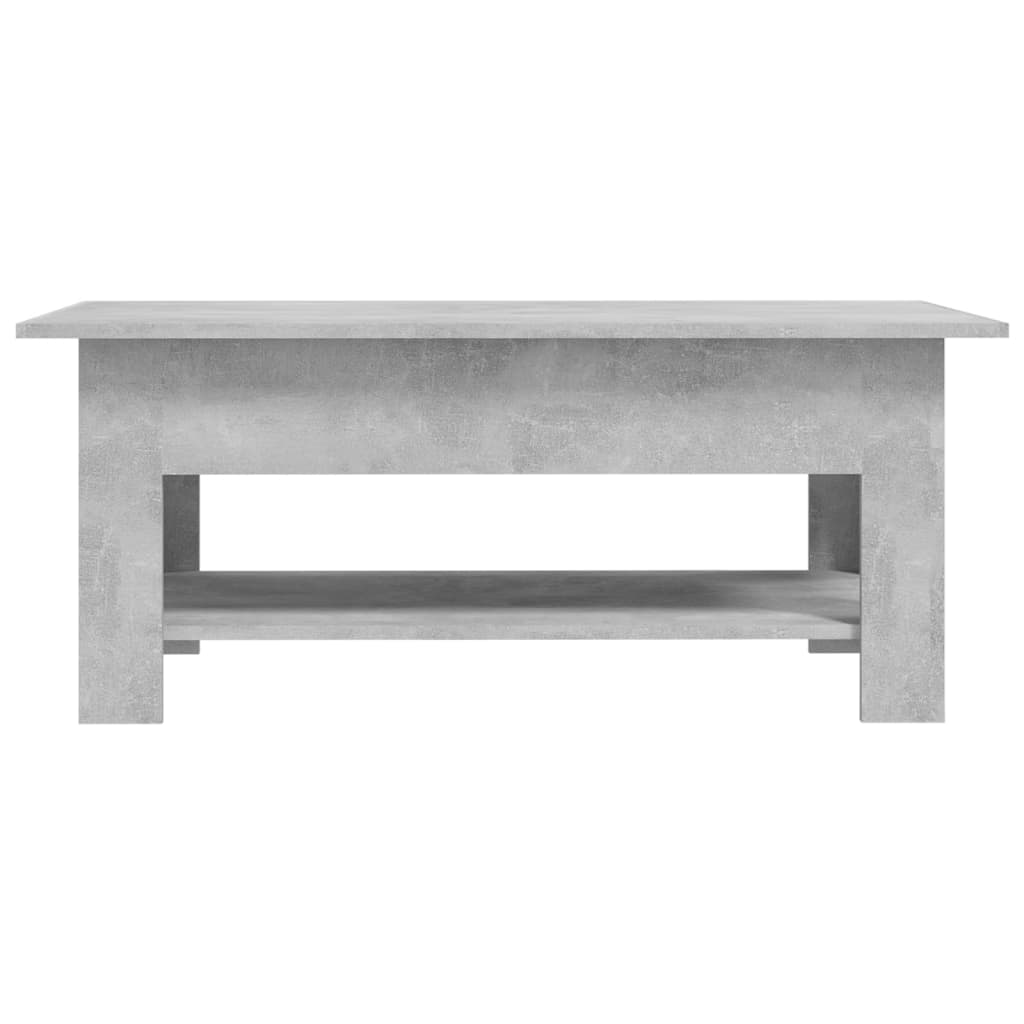 vidaXL Stolik kawowy, szarość betonu, 102x55x42 cm