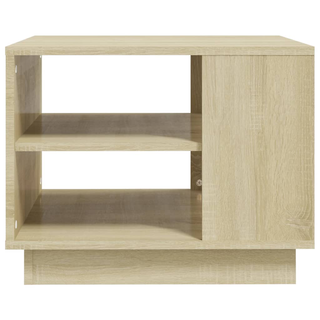 vidaXL Stolik kawowy, dąb sonoma, 55x55x43 cm, materiał drewnopochodny