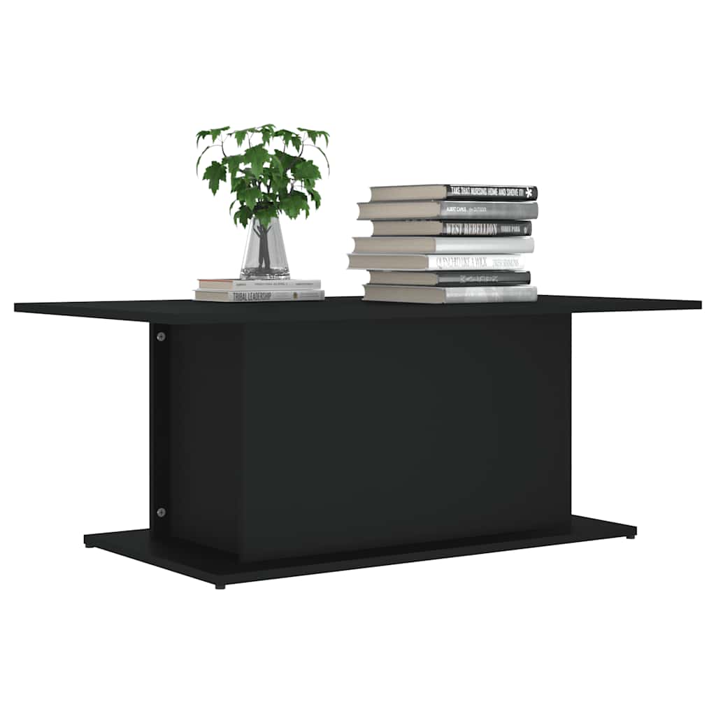 vidaXL Stolik kawowy, czarny, 102x55,5x40 cm, materiał drewnopochodny