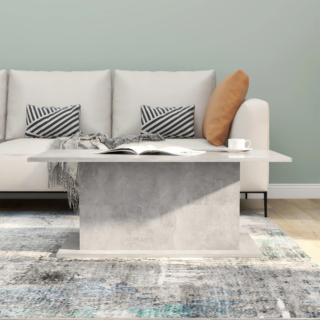 vidaXL Stolik kawowy, betonowy 102x55,5x40 cm, materiał drewnopochodny