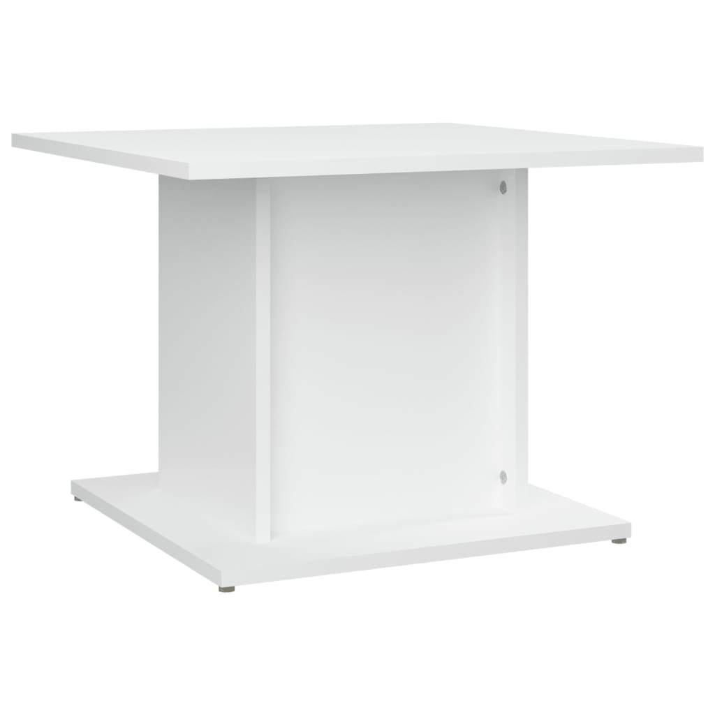 vidaXL Stolik kawowy, biały, 55,5x55,5x40 cm, materiał drewnopochodny