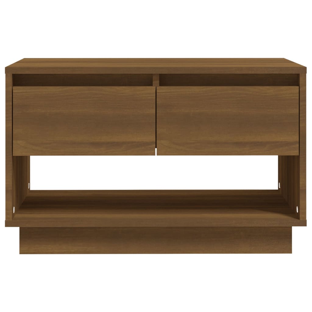 vidaXL Szafka pod TV, brązowy dąb 70x41x44 cm materiał drewnopochodny