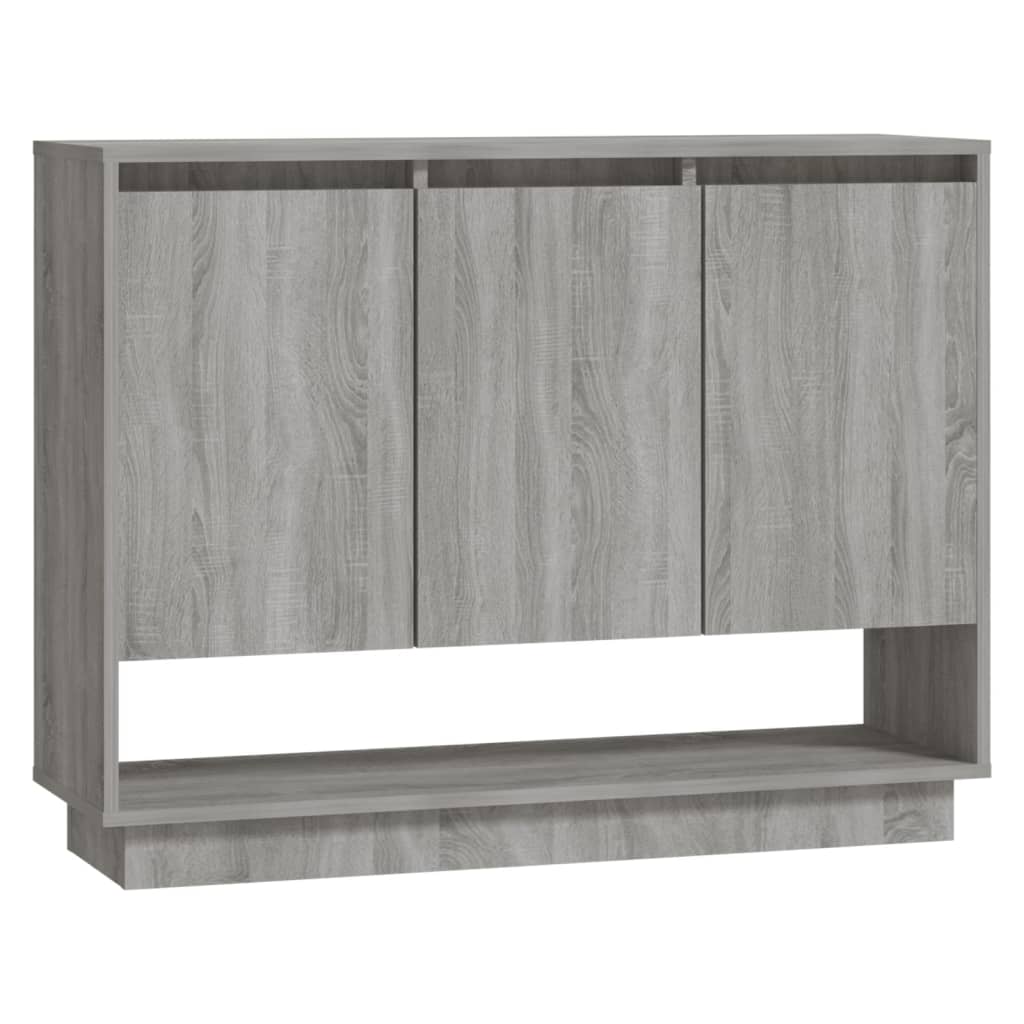 vidaXL Szafka, szary dąb sonoma, 97x31x75 cm, materiał drewnopochodny