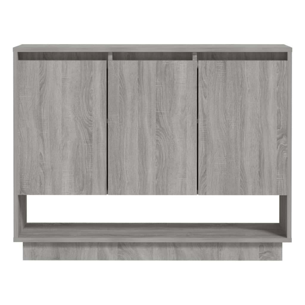 vidaXL Szafka, szary dąb sonoma, 97x31x75 cm, materiał drewnopochodny