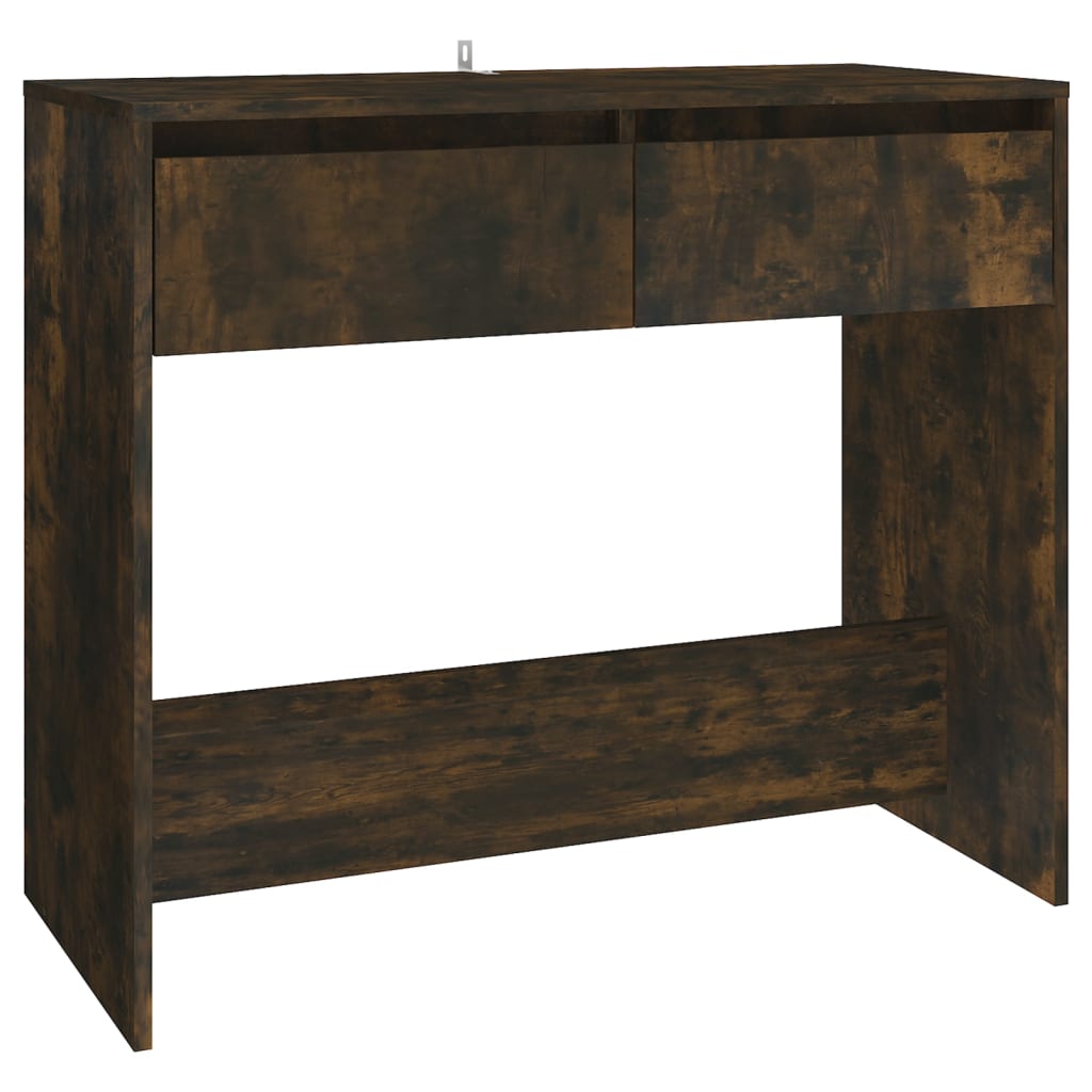 vidaXL Stolik konsolowy, przydymiony dąb, 89x41x76,5 cm