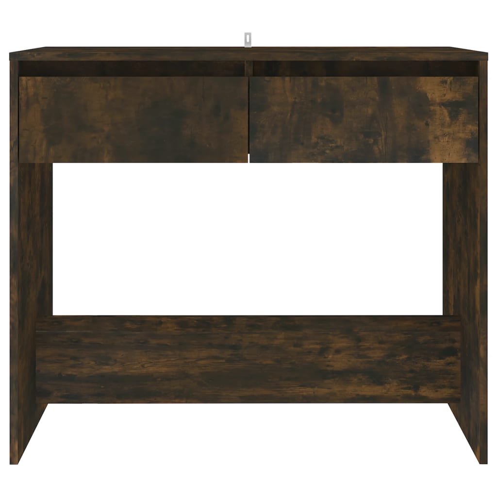 vidaXL Stolik konsolowy, przydymiony dąb, 89x41x76,5 cm