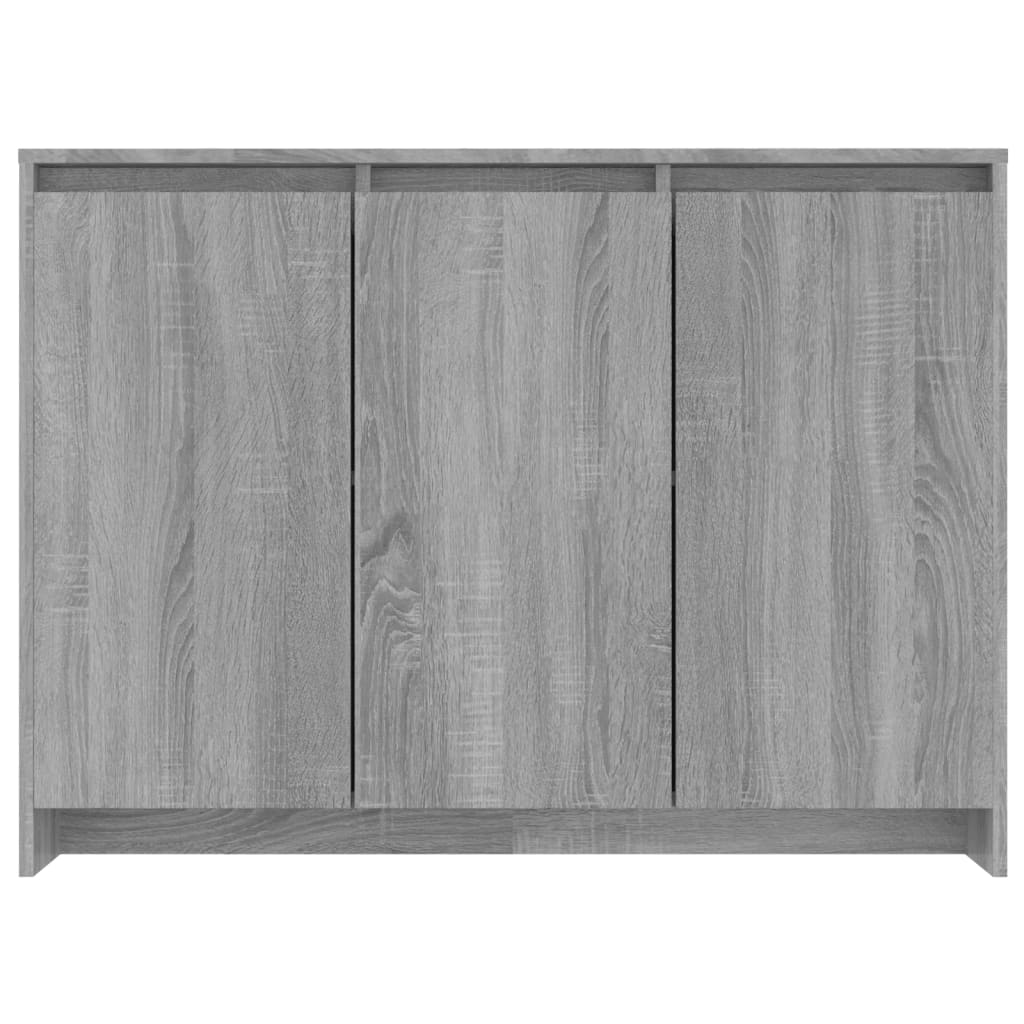 vidaXL Szafka, szary dąb sonoma, 102x33x75 cm, materiał drewnopochodny
