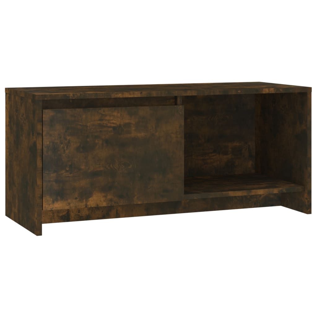 vidaXL Szafka pod telewizor, przydymiony dąb, 90x35x40 cm
