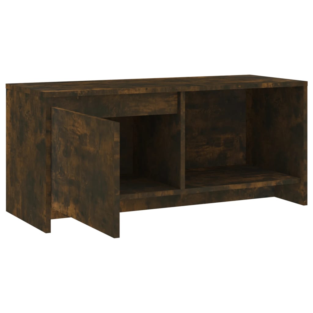 vidaXL Szafka pod telewizor, przydymiony dąb, 90x35x40 cm