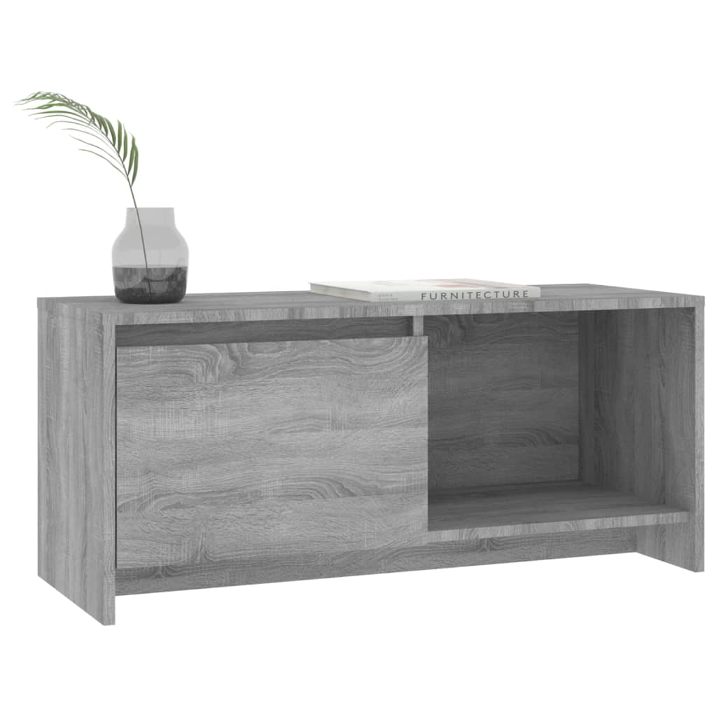 vidaXL Szafka pod TV, szary dąb sonoma, 90x35x40 cm