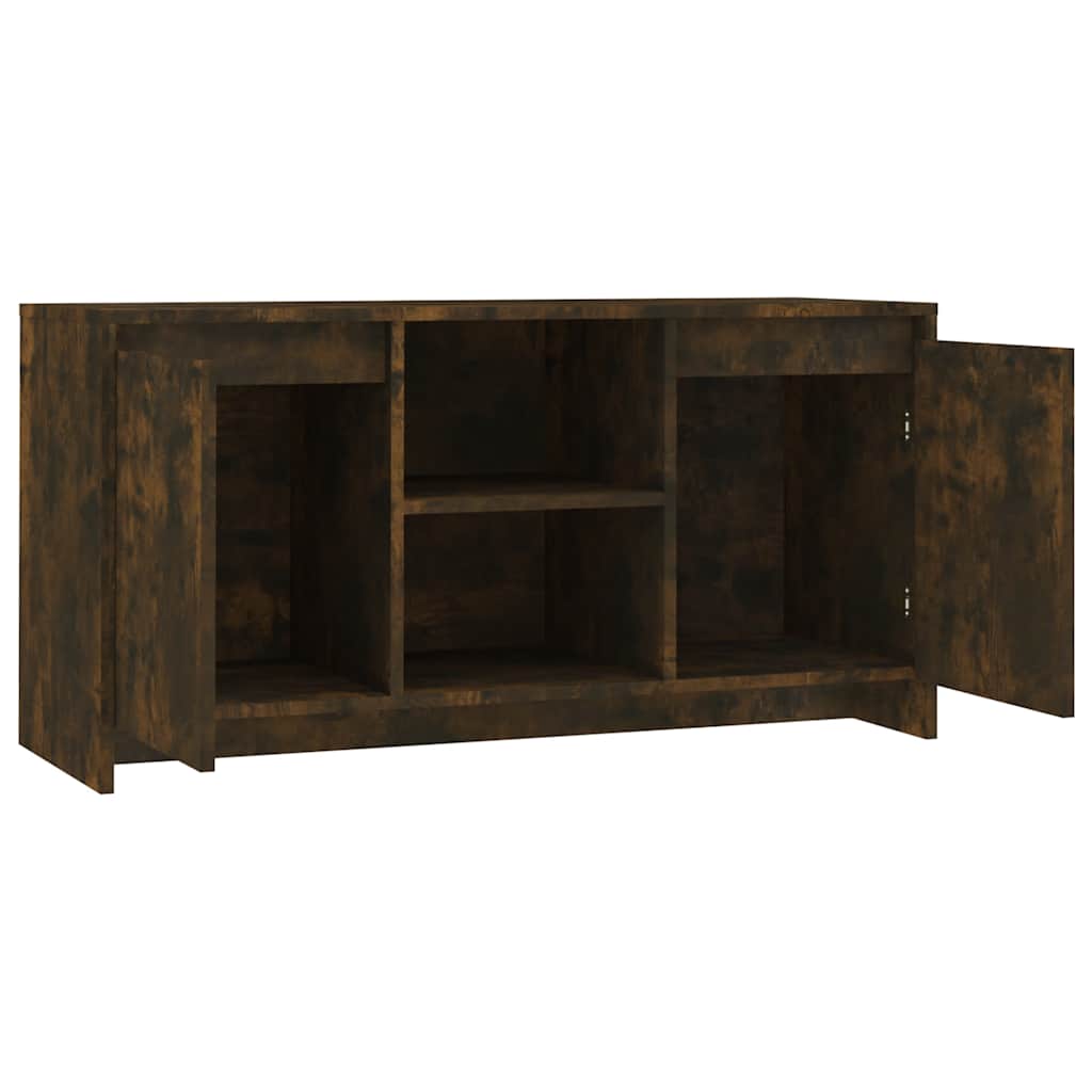 vidaXL Szafka pod TV, przydymiony dąb, 102x37,5x52,5 cm