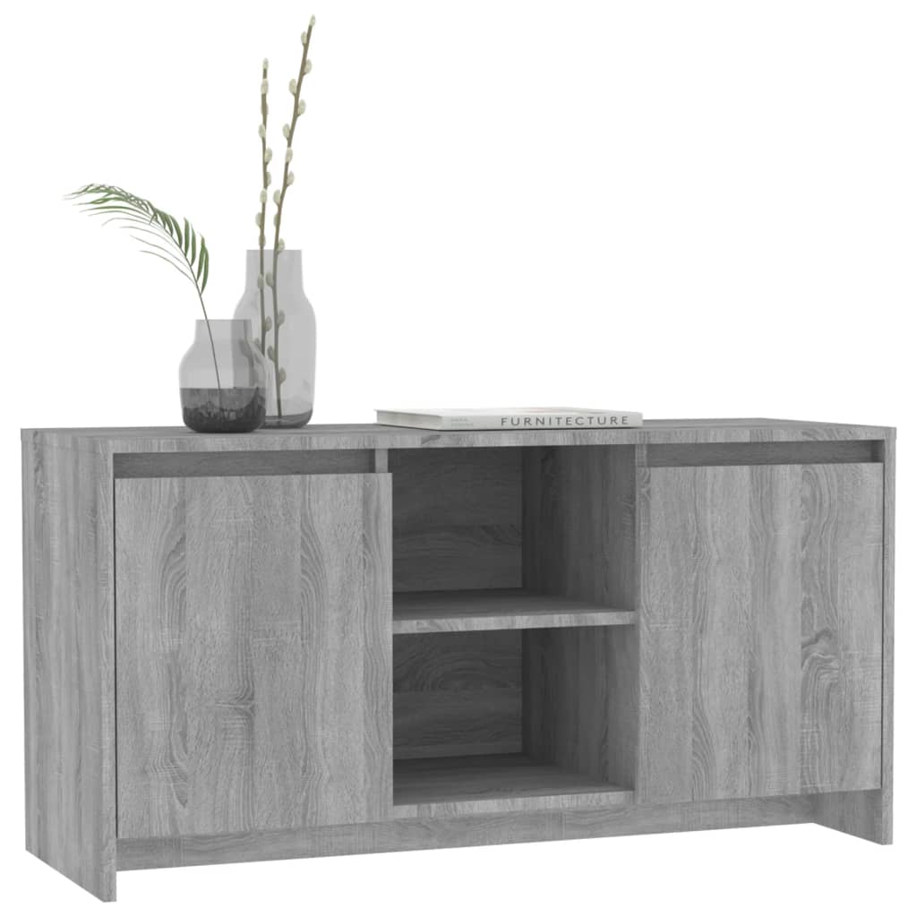 vidaXL Szafka pod TV, szary dąb sonoma, 102x37,5x52,5 cm