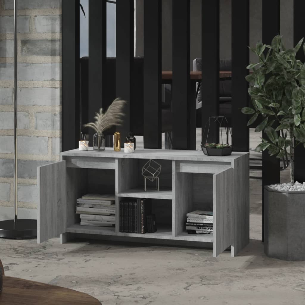 vidaXL Szafka pod TV, szary dąb sonoma, 102x37,5x52,5 cm