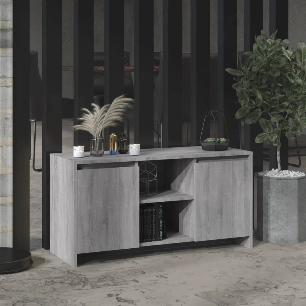 vidaXL Szafka pod TV, szary dąb sonoma, 102x37,5x52,5 cm