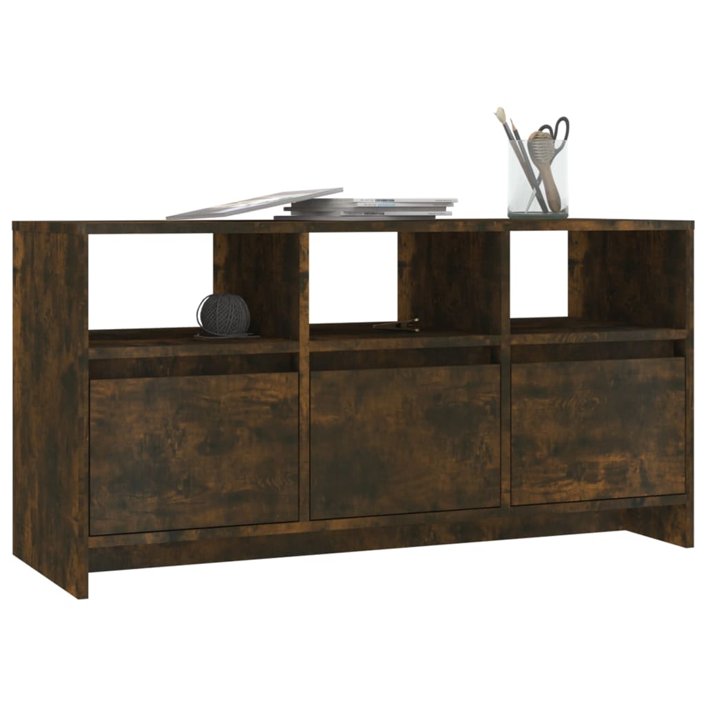 vidaXL Szafka pod TV, przydymiony dąb, 102x37,5x52,5 cm