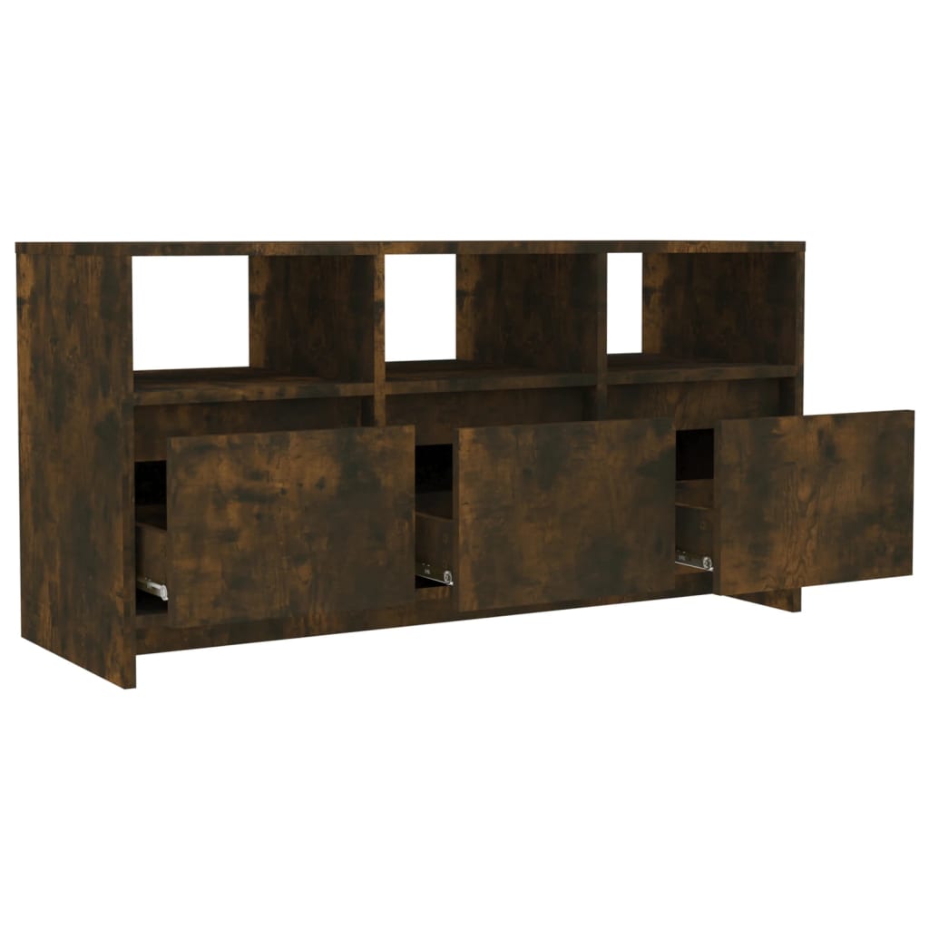 vidaXL Szafka pod TV, przydymiony dąb, 102x37,5x52,5 cm