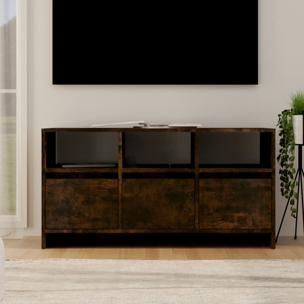 vidaXL Szafka pod TV, przydymiony dąb, 102x37,5x52,5 cm