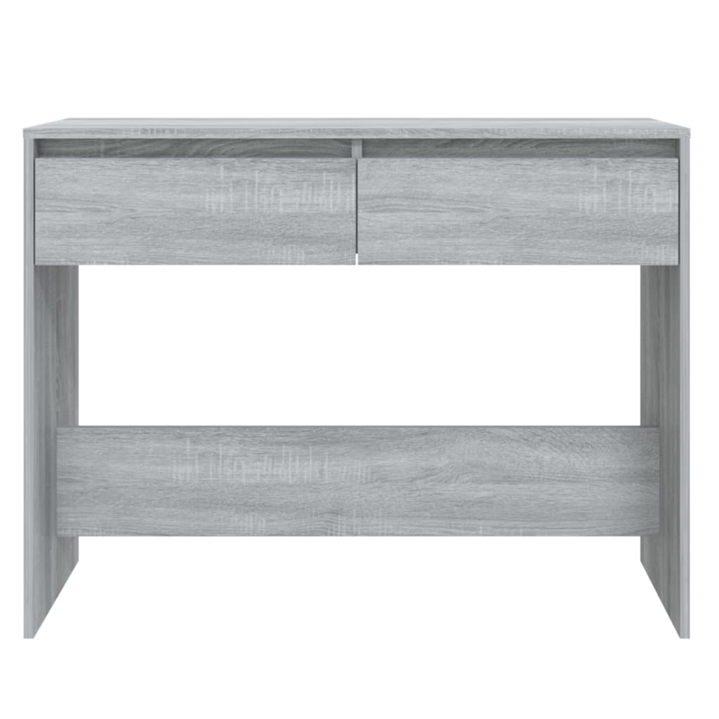 vidaXL Stolik konsolowy, szary dąb sonoma, 100x35x76,5 cm