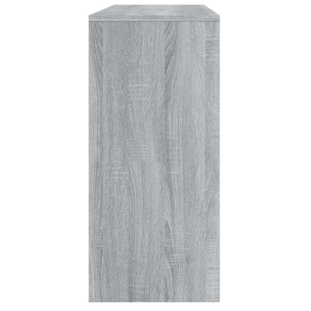 vidaXL Stolik konsolowy, szary dąb sonoma, 100x35x76,5 cm