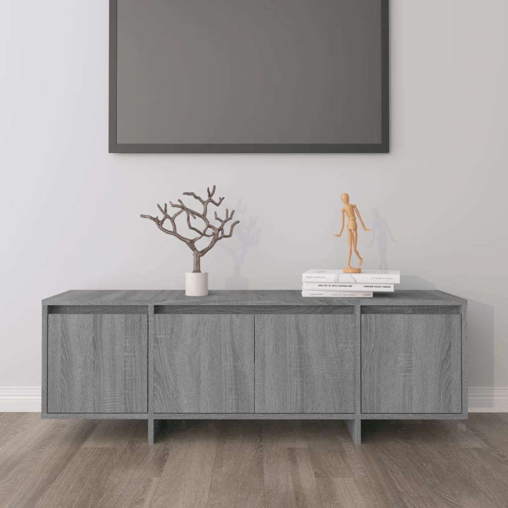vidaXL Szafka pod TV, szary dąb sonoma, 120x30x40,5 cm