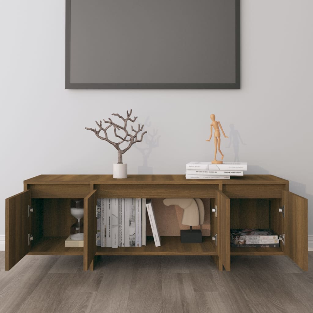 vidaXL Szafka pod telewizor, brązowy dąb, 120x30x40,5 cm