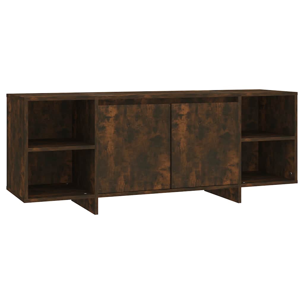 vidaXL Szafka pod TV, przydymiony dąb, 130x35x50 cm