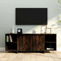 vidaXL Szafka pod TV, przydymiony dąb, 130x35x50 cm