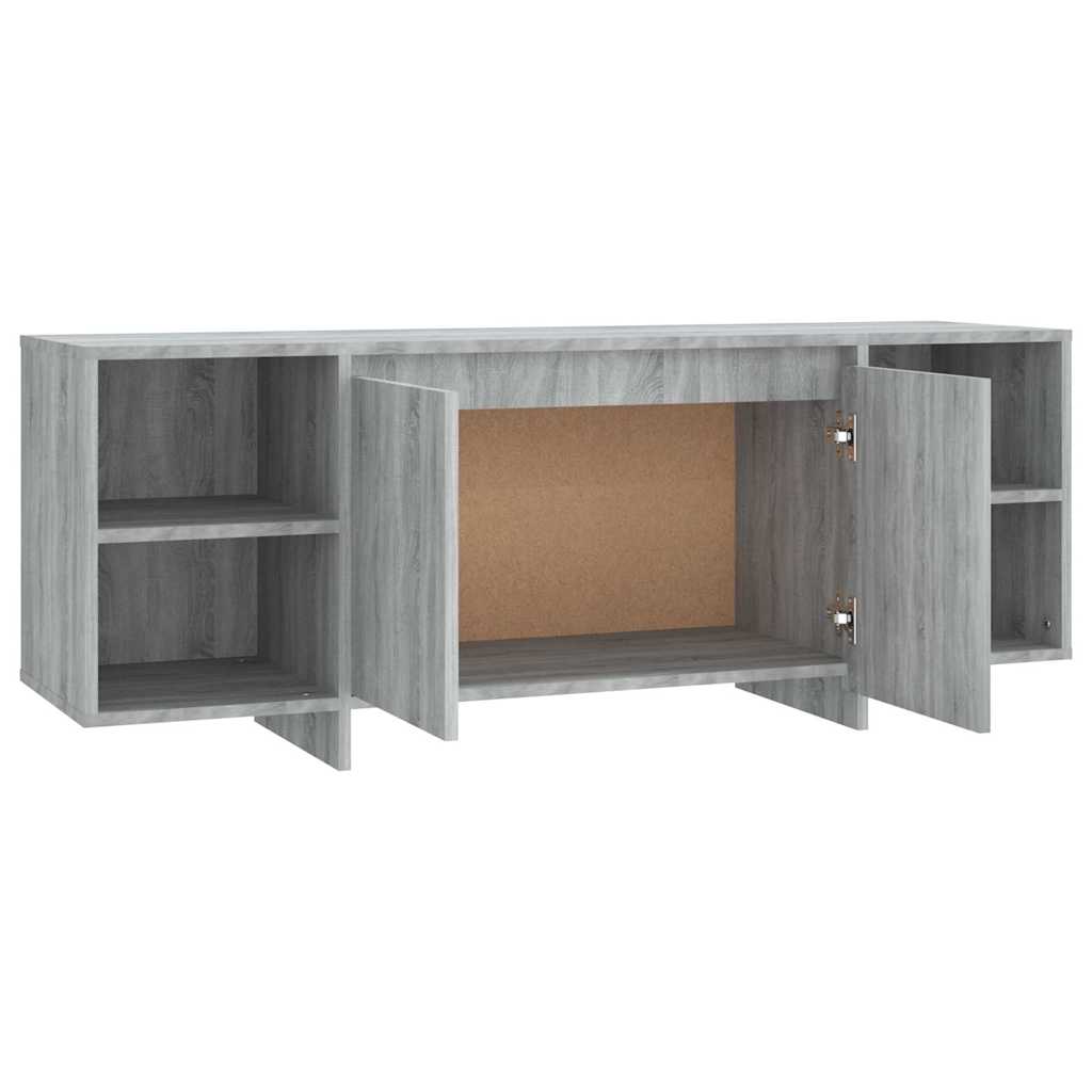 vidaXL Szafka pod TV, szary dąb sonoma, 130x35x50 cm