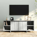 vidaXL Szafka pod TV, szary dąb sonoma, 130x35x50 cm