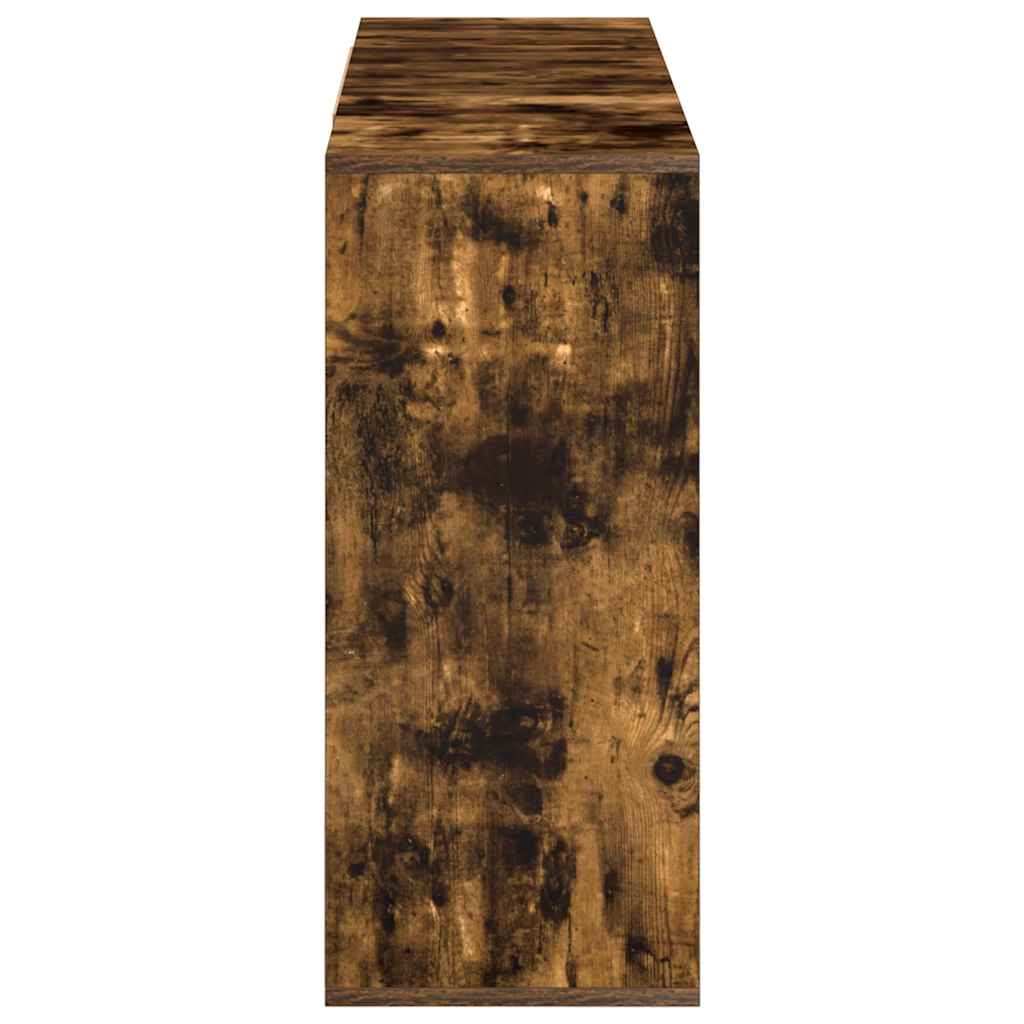 vidaXL Komoda, przydymiony dąb, 120x30x75 cm, materiał drewnopochodny
