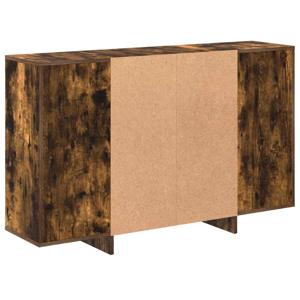 vidaXL Komoda, przydymiony dąb, 120x30x75 cm, materiał drewnopochodny